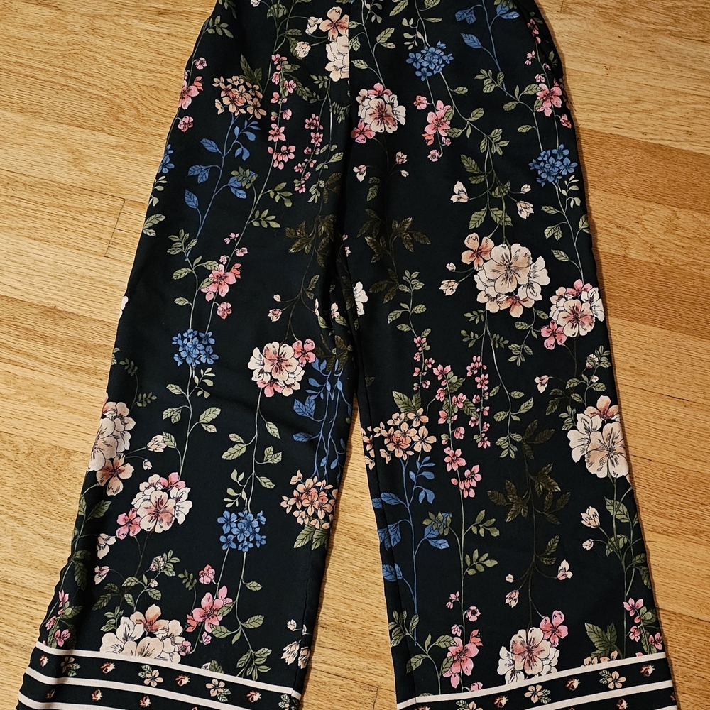 Maurices Black Floral Pants